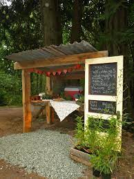 Simple shade and wind block. 25 Awesome Farm Stand Ideas Decoratoo Vegetable Stand Farm Stand Farm