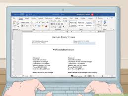 Executive summary for erp implementation. How To Include References On A Resume 6 Steps With Pictures