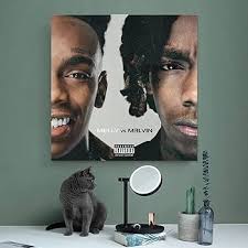 Ynw Melly Melly Vs. Melvin Canvas Art Poster And Wall Art Picture Print  Modern Family Bedroom Decor Posters Unframe-style12x12inch(30x30cm) :  Amazon.ca: Home