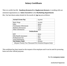 A confirmation of employment letter for bank may be a formal document that summarizes the verbal agreement made between two parties. Cash Salary Certificate Letter Format In Word