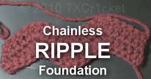 The ripple foundation, leavenworth, wa. Txcr1cket S Chainless Ripple Foundation Tutorial Ravelry
