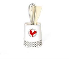 We specialized in hotel /restaurant ceramic industry for over 20 years. 006481 White Ceramic Utensil Holder With Red Rooster And Utensils Buy Online In Faroe Islands At Faroe Desertcart Com Productid 114007414
