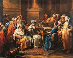 Grand Turk giving concert to his mistress by Carle van Loo