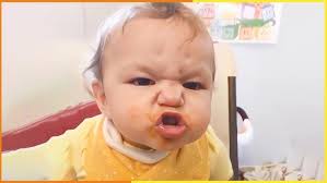 Babies reaction to new food