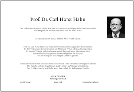 Traueranzeigen von Carl-Horst Hahn