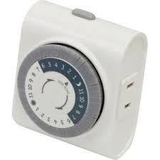 Defiant 1875 Watt 15 Amp 24 Hour Indoor Plug In Mechanical Timer In White 26378 The Home Depot Timer Portable Fans Lights Timer