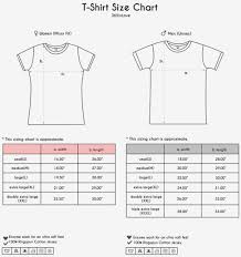 Mens T Shirt Size Chart Cbm Printing