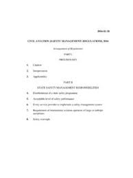 Civil aviation regulations are traffic regulations of anything that is part of civil air traffic (as opposed to military air traffic regulation, which follows its own national rules). Civil Aviation Safety Management Regulations 2016 Civil Aviation Safety Management Regulations 2016 Pdf Pdf4pro
