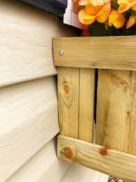 Depending on their position, either begin with one side or, if there's a center bracket or mounting tab, begin here. Diy Wood Window Boxes For 5 The Stonybrook House