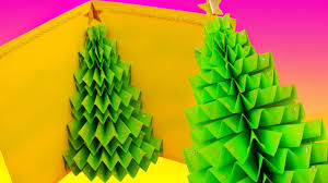 All you need to get started is some paper, a paperclip or pen,. Diy 3d Christmas Tree Pop Up Card Greeting Card Youtube