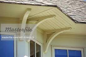 Window box brackets craftsman exterior brackets architectural brackets. Detail Roof Overhang And Support Brackets Stock Photos Home Building Tips Building A House House Exterior