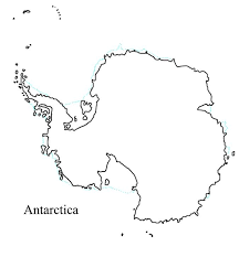 This can be done easily with paint. Antartica Blank Outline Map Ice Shelf Outlines In Dotted Blue Map Outline World Political Map World Map With Countries