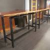 Quadro a legs counter table white leg 925h. 1