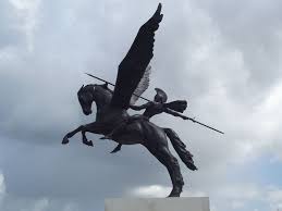 National Memorial Arboretum Parachute Regiment Pegasus And The Rider Bellerophon Greek Mythology Tattoos Mythology Tattoos Greek Warrior