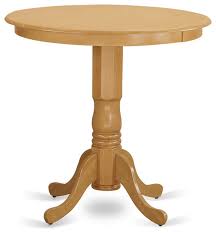 No heat treated pressured wood like mdf, particle board or verneer top fabricated. Jackson Counter Height Table In Oak Finish Traditional Dining Tables By Dinette4less Houzz