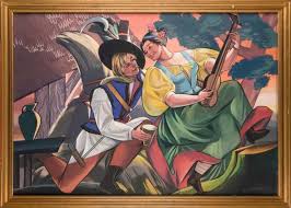 German detective clashing over how to police the spanish island of mallorca. Zofia Stryjenska Obrazy Polskiego Malarstwa Art Deco