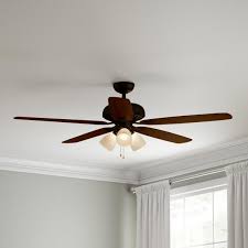 Ceiling fans amusing lights for ceiling fans fan light kit home from home depot ceiling fans remote. Hampton Bay Rockport 52 In Led Oil Rubbed Bronze Ceiling Fan With Light Kit 51751 The Home Depot