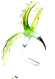 Orchideenstab Mit Figur Kolibri Grun Weiss Blumenstab Rankhilfe Blutenstutze Glas Figur Gruner Weisser Vogel Deko Weisser Vogel Grun Weiss Fruhlings Dekoration