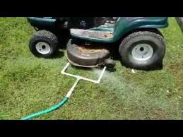 This will prevent the dirt from sticking to the mower's deck. Improved Mower Deck Cleaner Youtube