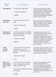 03x Table 09 Financial Ratio Bookkeeping Business Financial Statement Analysis