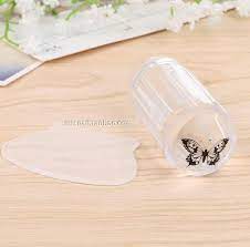 美甲透明矽膠印章刮板全透印頭矽膠大印章模板轉印工具 nail art diy nail art tools cute nail art