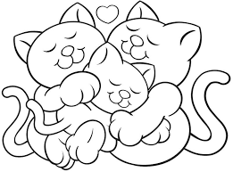 Cats like these are usually bred in… Coloring Page For Kids Valentine Coloring Pages Coloring Pages Cat Coloring Page
