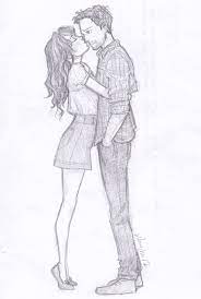 Easy Pencil Drawing Images Of Love Couple Bestpencildrawing Pencil draw cartoon couple poc anime.