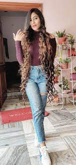 Pin By My Hairstyles On Long Hair Long Hair Styles Curled Hairstyles Super Long Hair