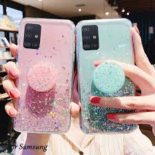Phone Case For Samsung Galaxy S20 Ultra S10 S9 S8 Plus Note 10 Lite A51 A81 A71 A91 A10 A20 A30 A30s A50 A70 B Girly Phone Cases Glitter Case Bling