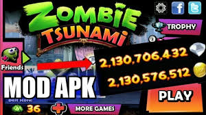 Zombie Tsunami Mod Apk 4 0 0 Is A Game That Allows You To Put Yourself In The Place Of Zombies And Do What Zombies Love To Do To M Tsunami Zombie Games Zombie