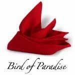 Bird Of Paradise Napkin Folding Instructions Napkin Folding Instructions For The Bird Of Paradise Napkin Fold Bird Fold Folding Instructions Napkin Para Napkin Folding Creative Napkin Fold Napkins