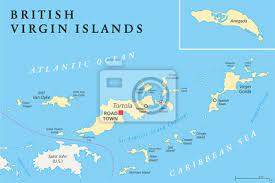 Mapa z oblasti panenské ostrovy. Britske Panenske Ostrovy Politickou Mapu Fototapeta Fototapety Panenske Ostrovy West Indies Tropicke Klima Myloview Cz
