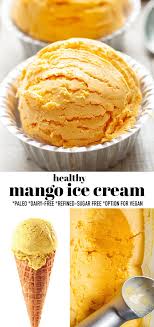 Healthy Mango Ice Cream In 2020 Homemade Mango Ice Cream Mango Ice Cream Recipe Healthy Homemade Ice Cream