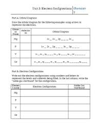 There's an answer key too in the other pdf file. Electron Configuration Worksheet Teachers Pay Teachers