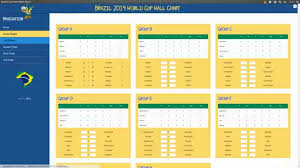 Brazil 2014 Interactive World Cup Wall Chart