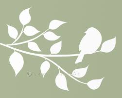 Bird On Tree Branch Stencil This Item Is Unavailable Etsy Tree Branch Art Bird Wall Art Branch Art