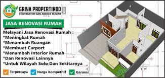 Ini fakta untuk anda, karena anda tidak perlu bermimpi lagi untuk punya rumah yang layak huni meski uang anda tidak terlalu banyak. Jasa Bangun Rumah Solo Renovasi Kontraktor Griya Propertindo