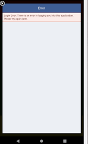 An epic social and interactive game. Login Error There Is An Error In Logging You Into This Application Please Try Again Later Issue 633 Facebook React Native Fbsdk Github