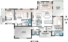 This is a small cabin house plan with a bedroom and loft. Ranch Style House Plan With In Law Suite Attached Coolhouseplans Blog