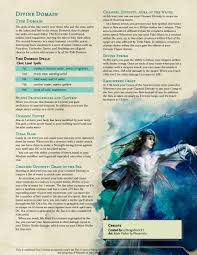 Divine Domain Tide Domain Unleash The Tide And Control The Battlefield With This New Cleric Subclass Dndhomebrew