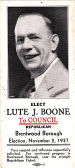 Lutellus Joseph “Lute” Boone (1890-1982)