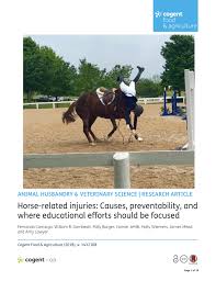Order today with free shipping. Pdf Horse Related Injuries Causes Preventability And Where Educational Efforts Should Be Focused
