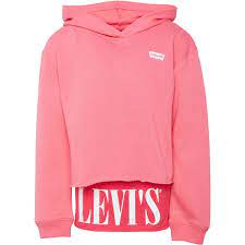 Vintage carver hooded sweat top red tab sweat de sculpteur fille sports zip up top. Levi S Sweat A Capuche 2 Fer Fille Rose Bonbon