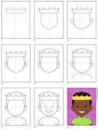 In this drawing tutorial, i go over how you can identify and put in reference the original photo is by paul apalkin. King Of Kindergarten How To Draw A Self Portrait Art Projects For Kids