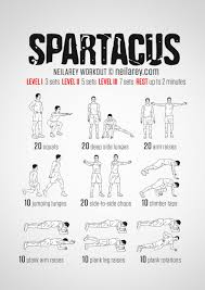 It uses triple sets to fire up your metabolism and melt fat at a blistering pace. The Spartacus Workout Printable The Spartacus Workout That S 1 140 Seconds To Put As Much Size On Spartacus As Possible