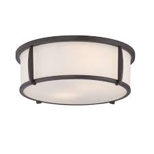 Allen Roth 12 91 In Oil Rubbed Bronze Modern Contemporary Flush Mount Light Lowes Com Flush Mount Lighting Oil Rubbed Bronze Light Fixtures Ceiling Lights