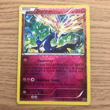 The neutral form and the active form. Pokemon Card Xerneas Reverse Holo From Xy Base Set Depop