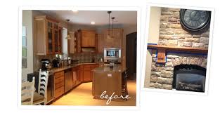 after kitchen facelift with chalk paint