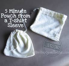 Repurposing A T Shirt Sleeve Into A Pouch Is A Very Quick And Easy Project Find Out How Also See How To Use The Pouc Sewing T Shirt Sleeve Recycled T