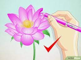 For simple lotus flower drawing, you will need: How To Draw A Lotus Flower 7 Steps With Pictures Wikihow